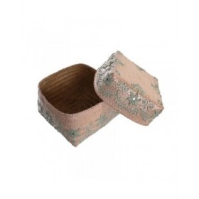 Set di Cestini DKD Home Decor Multicolore Bambù Boho 27 x 27 x 23 cm