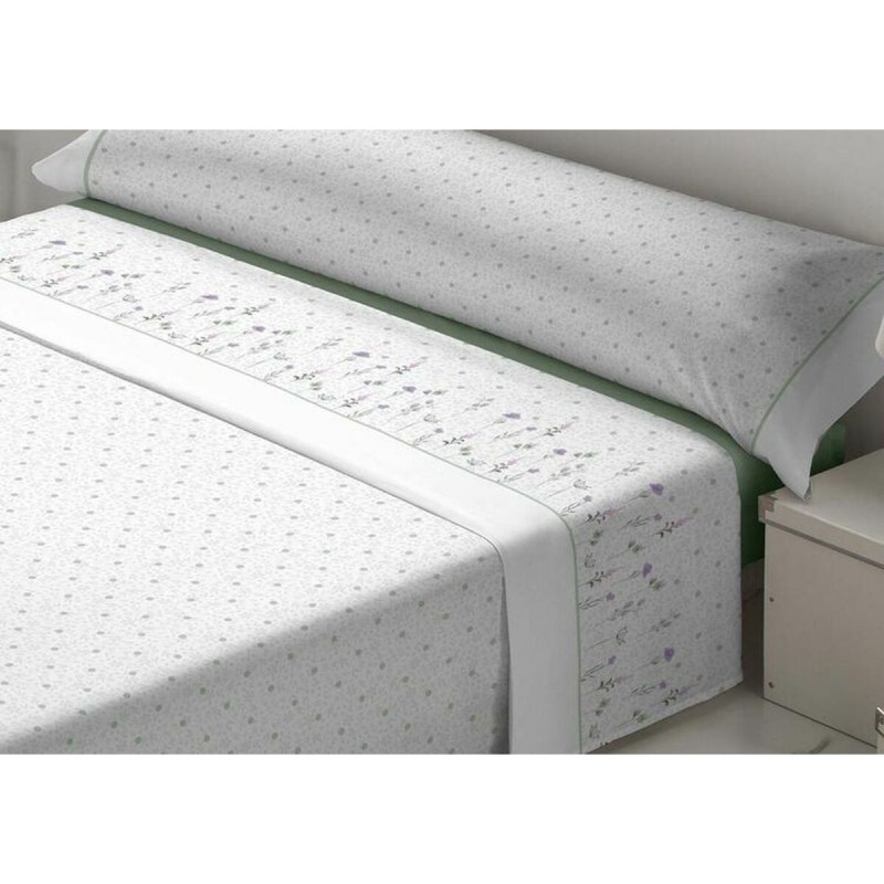 Set di Lenzuola Tejidos Reina Nicola Bianco Verde Osimano