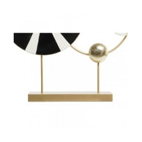 Statua Decorativa DKD Home Decor Nero Dorato Metallo Moderno (62 x 9 x 61,6 cm)
