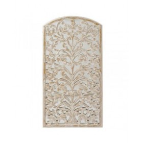Decorazione da Parete DKD Home Decor 45 x 2 x 89 cm Finitura invecchiata Bianco Romantico