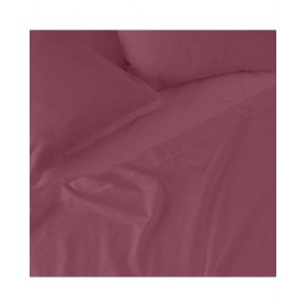 Lenzuolo con angoli aderenti HappyFriday BASIC Magenta 180 x 200 x 32 cm