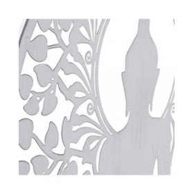 Decorazione da Parete DKD Home Decor Metallo Buddha (2 Unità) (60 x 1 x 60 cm)