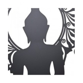 Decorazione da Parete DKD Home Decor Metallo Buddha (2 Unità) (60 x 1 x 60 cm)