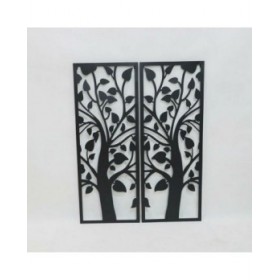 Decorazione da Parete DKD Home Decor (2 Pezzi) Albero Metallo Shabby Chic (35 x 1,3 x 91 cm)