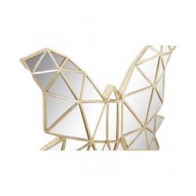 Statua Decorativa DKD Home Decor 29,5 x 4 x 28,5 cm Dorato Farfalla
