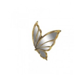 Decorazione da Parete DKD Home Decor Specchio Dorato Resina Farfalla (36 x 4 x 30,5 cm)