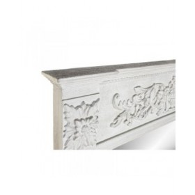 Specchio da parete DKD Home Decor Grigio Romantico 133 x 8,5 x 167 cm