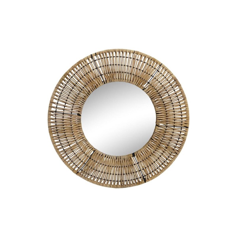 Specchio da parete DKD Home Decor Marrone Naturale Città 60 x 6 x 60 cm