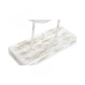 Statua Decorativa DKD Home Decor 32,5 x 10 x 47 cm Argentato Bianco Ballerina Classica Moderno Decapaggio (2 Unità)