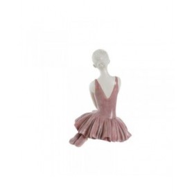 Statua Decorativa DKD Home Decor Romantico Ballerina Classica 16 x 11 x 17 cm (2 Unità)
