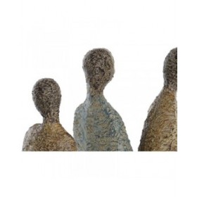 Statua Decorativa DKD Home Decor Africana Resina Multicolore (33,5 x 14,5 x 41 cm)