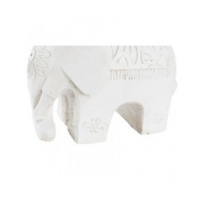 Statua Decorativa DKD Home Decor Finitura invecchiata Elefante Bianco Orientale Magnesio (40 x 23 x 56 cm)