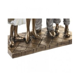 Statua Decorativa DKD Home Decor 24 x 11,5 x 34 cm Multicolore Famiglia (2 Unità)