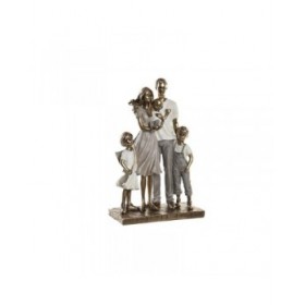 Statua Decorativa DKD Home Decor 24 x 11,5 x 34 cm Multicolore Famiglia (2 Unità)