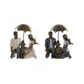 Statua Decorativa DKD Home Decor 15,5 x 8,5 x 14,5 cm 15,5 x 8,5 x 19 cm Multicolore Coppia (2 Unità)