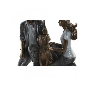 Statua Decorativa DKD Home Decor 15,5 x 8,5 x 14,5 cm 15,5 x 8,5 x 19 cm Multicolore Coppia (2 Unità)
