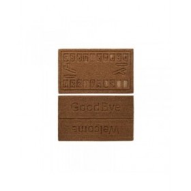 Zerbino DKD Home Decor Marrone Gomma Cocco (75 x 45 x 2,3 cm) (2 Unità)