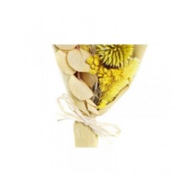 Mazzo DKD Home Decor Beige Giallo Fiore secco (10 x 5 x 18 cm) (2 Unità)