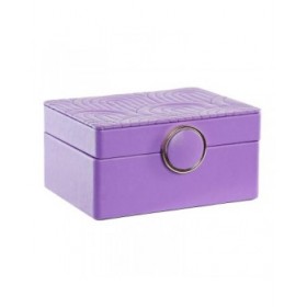 Scatola-Portagioie DKD Home Decor 23 x 17 x 10 cm Lilla Poliuretano Legno MDF