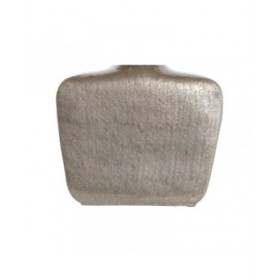Vaso DKD Home Decor Cristallo Beige Dorato Alluminio (28 x 11 x 45 cm)