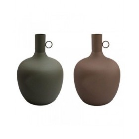 Vaso DKD Home Decor Alluminio Città (27 x 27 x 43 cm) (2 Unità)