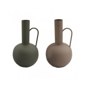 Vaso DKD Home Decor Alluminio Città (2 Unità) (23 x 23 x 40 cm)