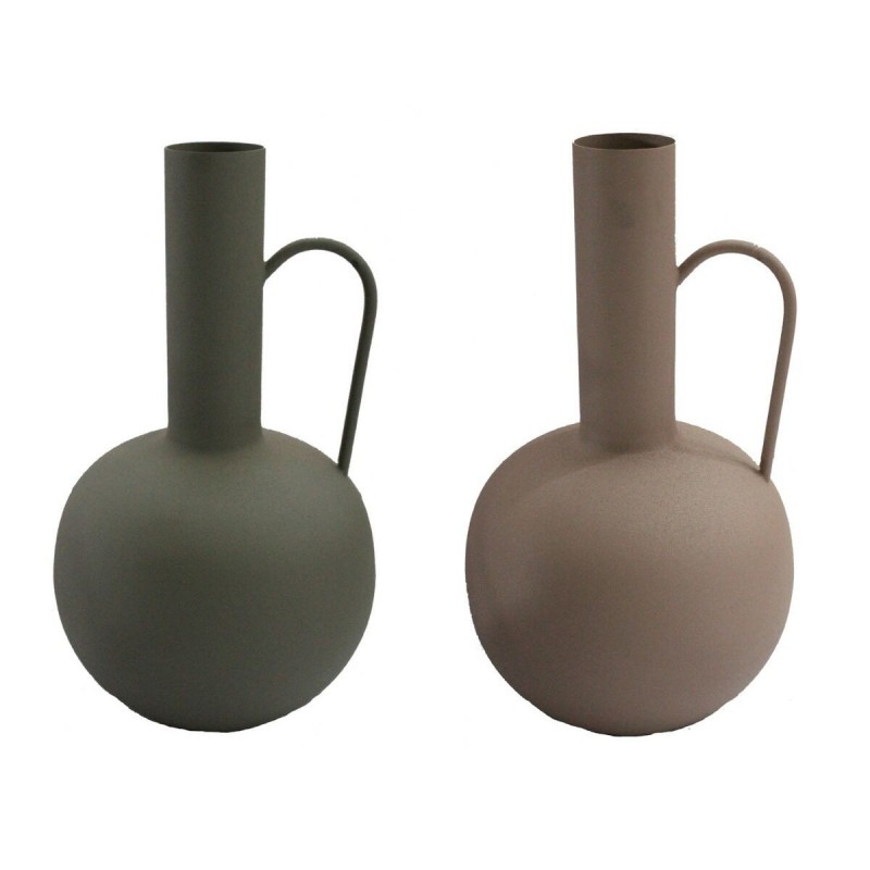 Vaso DKD Home Decor Alluminio Città (2 Unità) (23 x 23 x 40 cm)