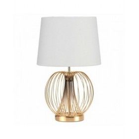 Lampada da tavolo DKD Home Decor 32.5 x 32.5 x 52 cm Metallo Bianco 220 V 50 W (2 Unità)