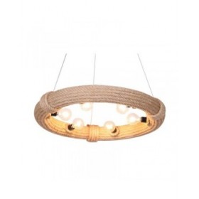 Lampadario DKD Home Decor Marrone Corda (51 x 51 x 10 cm) (47 X 47 X 10 CM)
