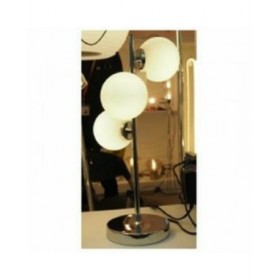 Lampada da tavolo DKD Home Decor 26 x 26 x 59 cm Cristallo Argentato Metallo Bianco 220 V 50 W 23 x 23 x 49 cm