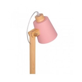 Lampada da tavolo DKD Home Decor Verde Rosa Naturale Legno Metallo 50 W 220 V 18 x 20 x 45 cm 15 x 20 x 50 cm (2 Unità)