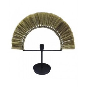 Lampada da tavolo DKD Home Decor Naturale Nero Ferro Iuta (57 x 17 x 52 cm)