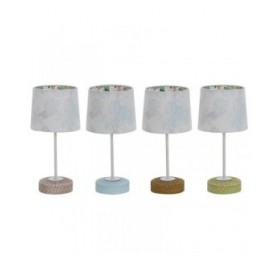 Lampada da tavolo DKD Home Decor Ceramica 16 x 16 x 33 cm Multicolore 220 V 25 W 4 Pezzi