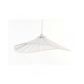 Lampadario DKD Home Decor Metallo Lino Bianco 50 W (68 x 68 x 21 cm)