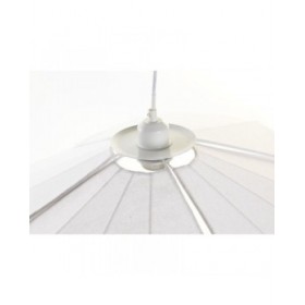 Lampadario DKD Home Decor Metallo Lino Bianco 50 W (68 x 68 x 21 cm)