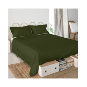 Lenzuolo Superiore HappyFriday Basic Verde Singolo