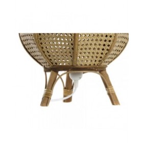 Lampada da tavolo DKD Home Decor Marrone Rattan 50 W (29 x 29 x 40 cm)