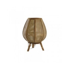 Lampada da tavolo DKD Home Decor Marrone Rattan 50 W (29 x 29 x 40 cm)