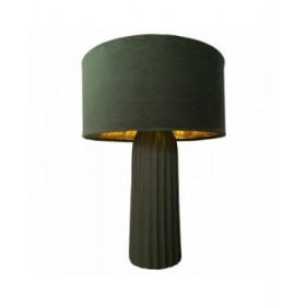 Lampada da tavolo DKD Home Decor Velluto Alluminio Verde (26 x 26 x 37 cm)