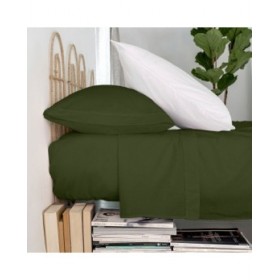 Lenzuolo Superiore HappyFriday Basic Verde Singolo