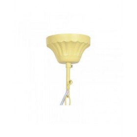 Lampadario DKD Home Decor Metallo Marrone Giallo 40 W Legno MDF (40 x 40 x 60 cm)