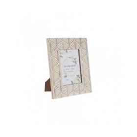 Cornice Portafoto DKD Home Decor 22,5 x 2 x 28 cm Cristallo Marrone Bianco Legno di mango Città