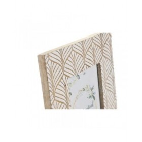 Cornice Portafoto DKD Home Decor 22,5 x 2 x 28 cm Cristallo Marrone Bianco Legno di mango Città