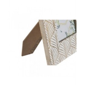 Cornice Portafoto DKD Home Decor 22,5 x 2 x 28 cm Cristallo Marrone Bianco Legno di mango Città