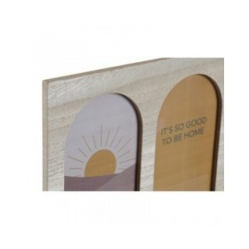 Appendiabiti DKD Home Decor 56 x 5 x 23,5 cm Naturale Multicolore Legno MDF Boho