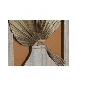 Cornice Portafoto DKD Home Decor 43 x 1,2 x 40 cm Naturale Multicolore Legno MDF Boho
