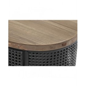 Comodino DKD Home Decor Abete Metallo (53 x 35 x 51 cm)