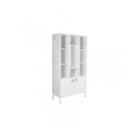 Scaffale DKD Home Decor Bianco Metallo Legno di mango 90 x 40 x 180 cm