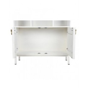 Scaffale DKD Home Decor Bianco Metallo Legno di mango 90 x 40 x 180 cm
