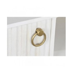 Mobile TV DKD Home Decor Dorato Metallo Bianco Legno di mango 120 x 40 x 60 cm